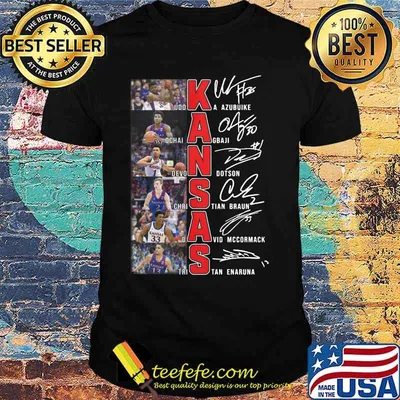 Kansas city chiefs football players signatures shirt