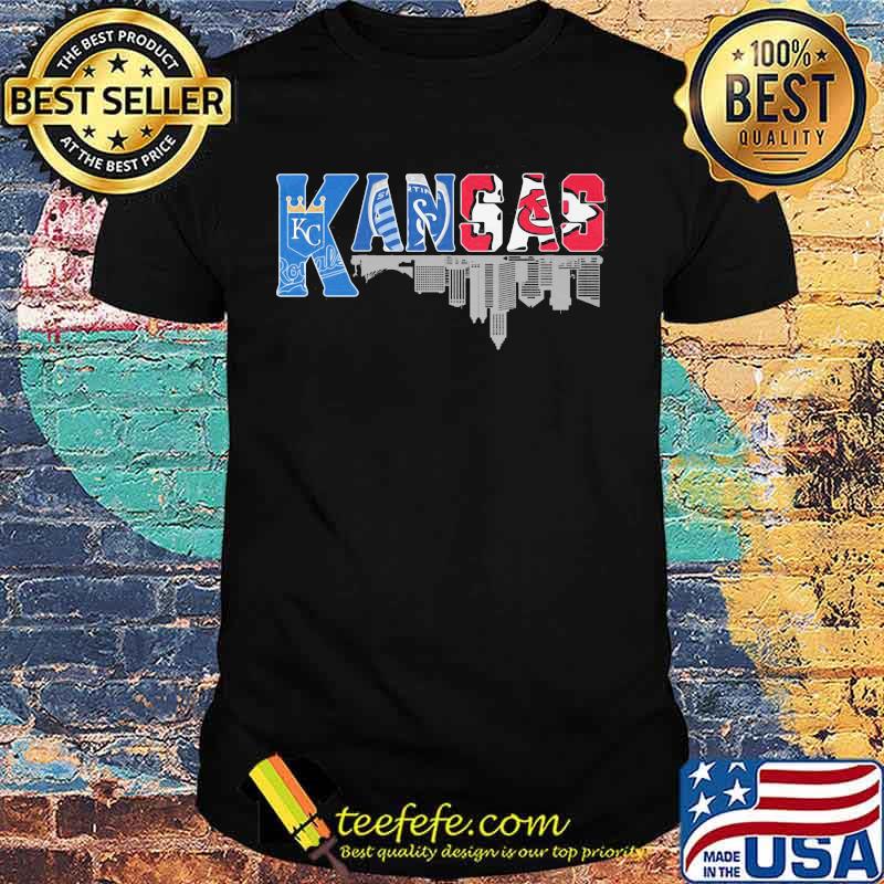 Kansas city royals and chiefs logo shirt Kansas city royals and chiefs logo shirt
