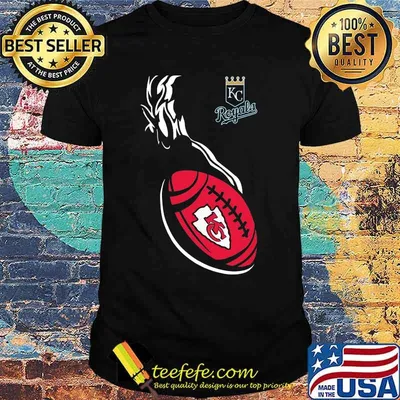 Kansas city royals and kansas city chiefs football shirt