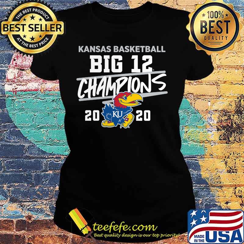 Kansas jayhawks basketball big 12 champions 2020 s Ladies tee Kansas jayhawks basketball big 12 champions 2020 s Ladies tee