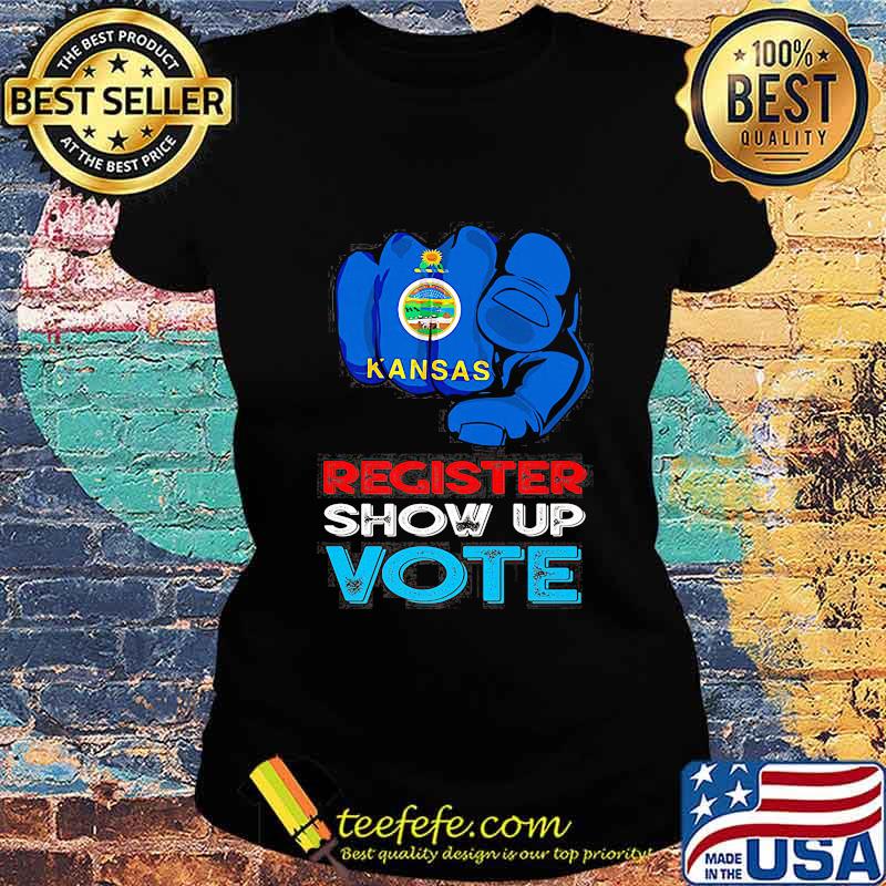 Kansas register show up vote s Ladies tee Kansas register show up vote s Ladies tee