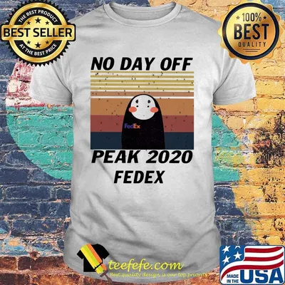 Kaonashi no day off peak 2020 fedex vintage retro shirt