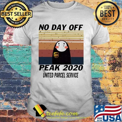 Kaonashi no day off peak 2020 united parcel service vintage retro shirt