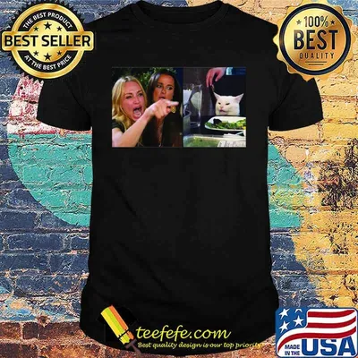 Karen to you meme cat eating salad shirt