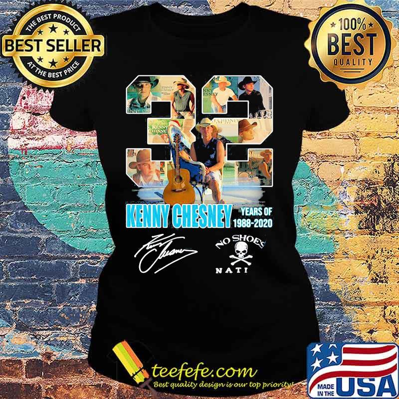 Kenny chesney 32 years of 1988 2020 signatures s Ladies tee Kenny chesney 32 years of 1988 2020 signatures s Ladies tee