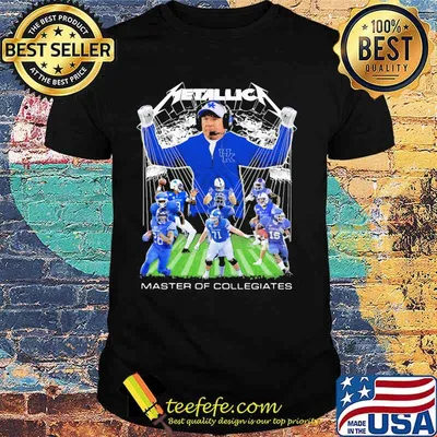 Kentucky wildcats metallica master of collegiates shirt