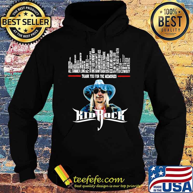 Kid Rock Thank You For The Memories s Hoodie Kid Rock Thank You For The Memories s Hoodie