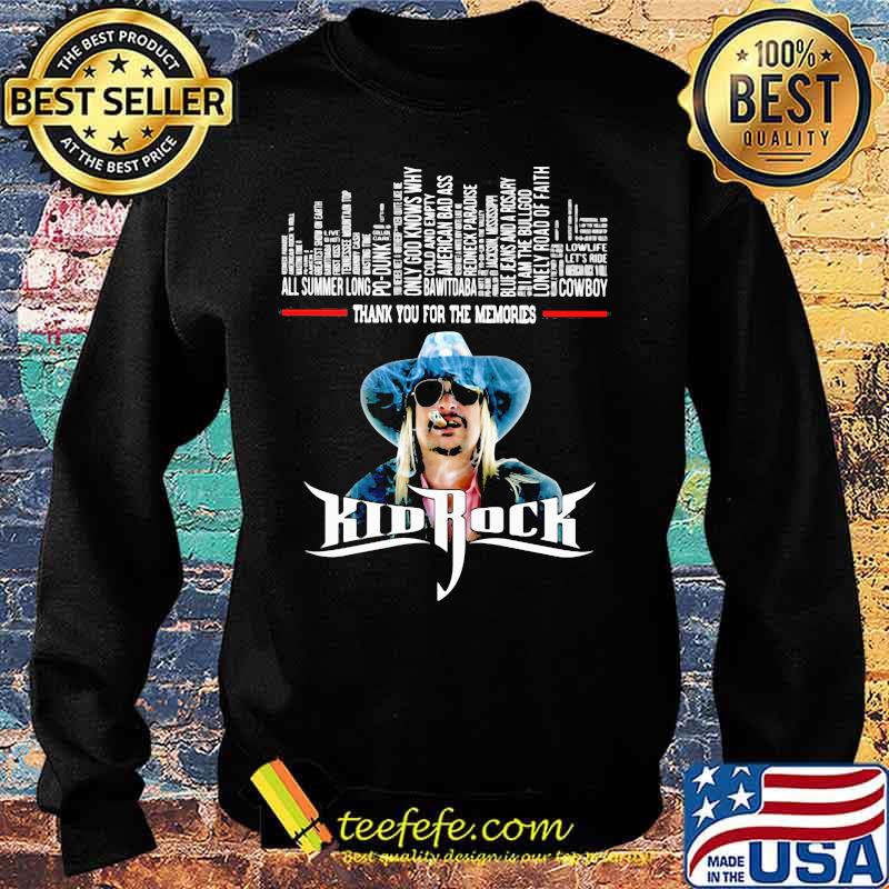 Kid Rock Thank You For The Memories s Sweater Kid Rock Thank You For The Memories s Sweater