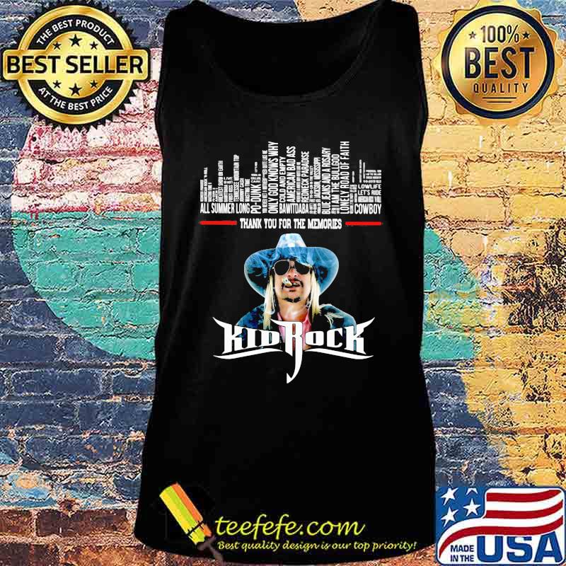 Kid Rock Thank You For The Memories s Tank top Kid Rock Thank You For The Memories s Tank top
