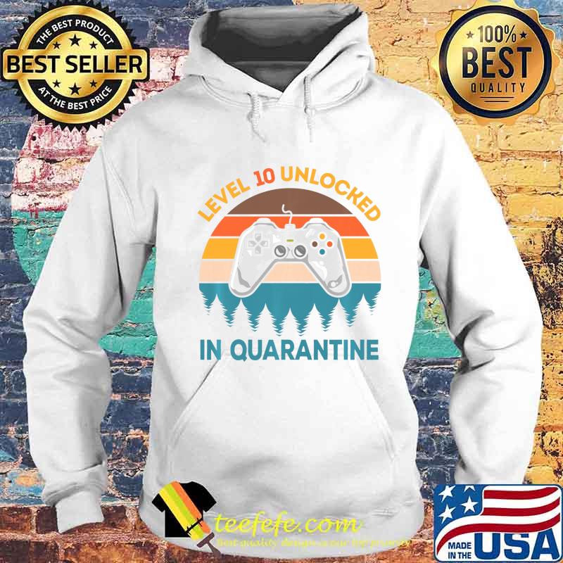 Kids Level 10 Unlocked In Quarantine Video Game Birthday Boys Premium T-Shirt Hoodie Kids Level 10 Unlocked In Quarantine Video Game Birthday Boys Premium T-Shirt Hoodie
