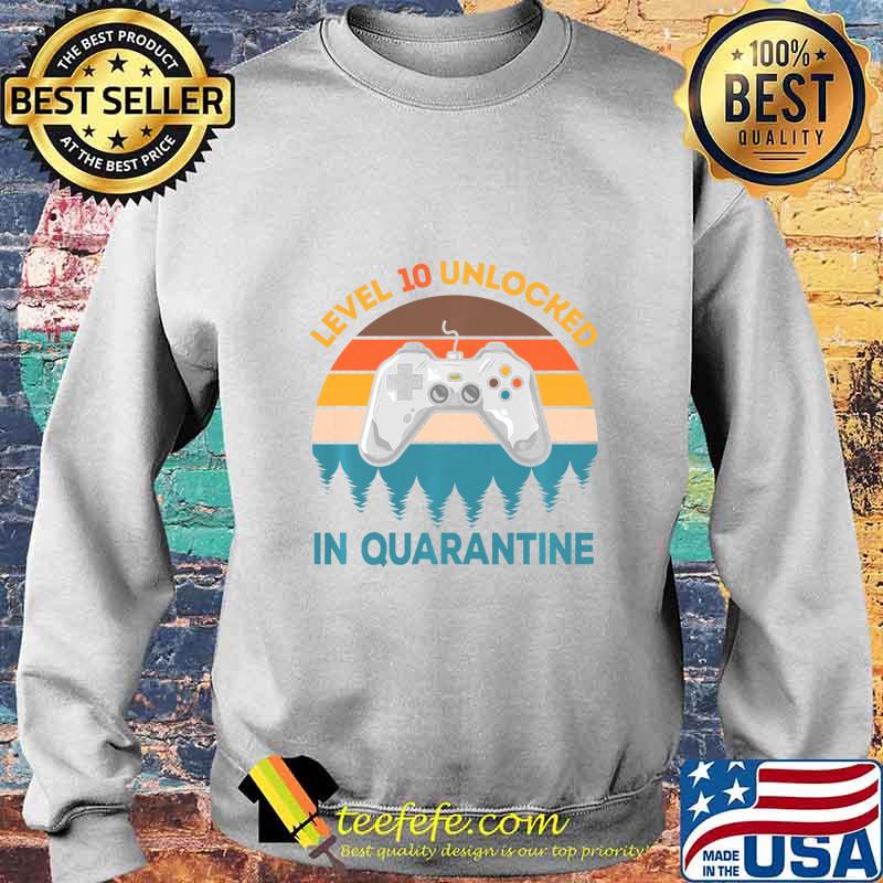 Kids Level 10 Unlocked In Quarantine Video Game Birthday Boys Premium T-Shirt Sweater Kids Level 10 Unlocked In Quarantine Video Game Birthday Boys Premium T-Shirt Sweater