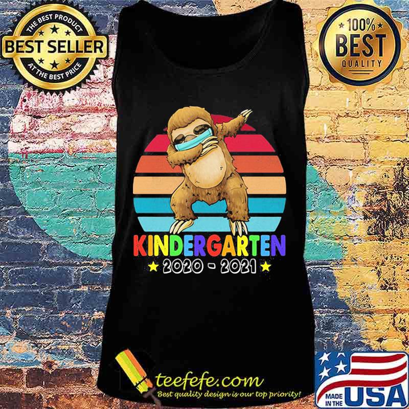 KINDER GARTEN 2020 2021 SLOTH VINTAGE RETRO SHIRT Tank top KINDER GARTEN 2020 2021 SLOTH VINTAGE RETRO SHIRT Tank top