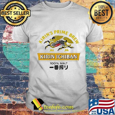 Kirin's prime brew kirin ichiban 100% malt shirt