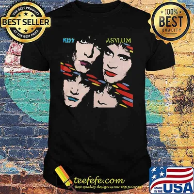 Kiss band members asylum shirt