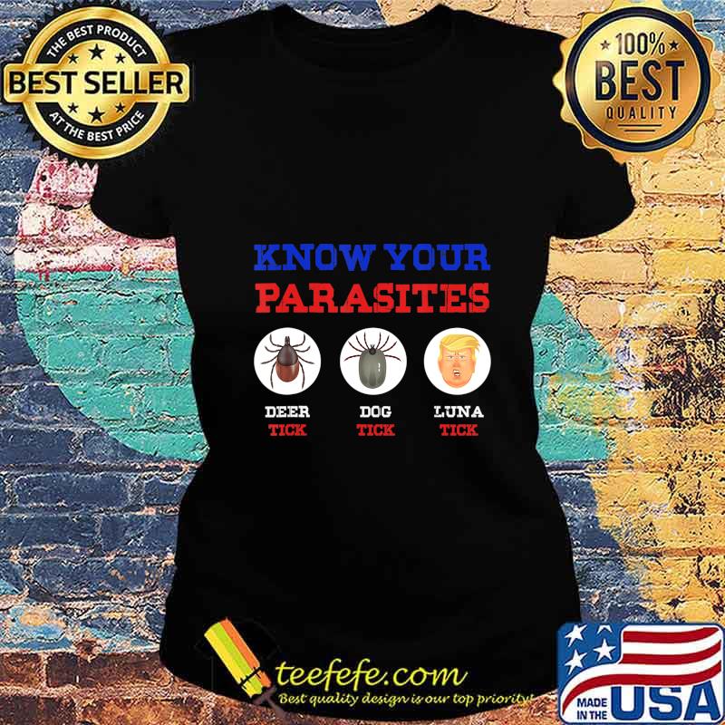 Know Your Parasites Anti Trump 86 45 Funny Gift T-Shirt Ladies tee Know Your Parasites Anti Trump 86 45 Funny Gift T-Shirt Ladies tee