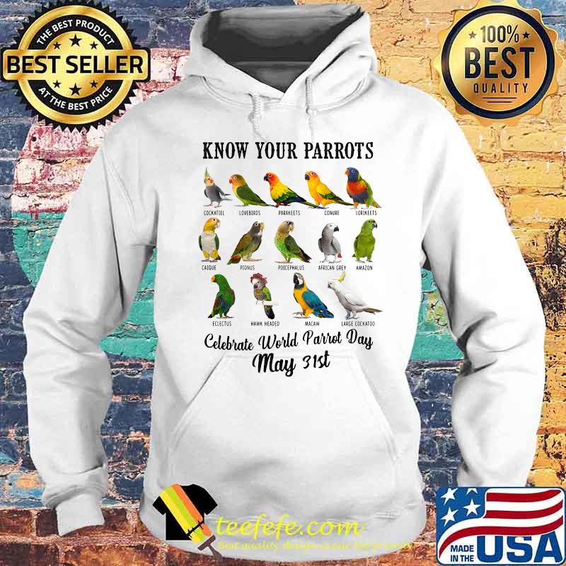 Know your parrots celebrate world parrot day may 31st s Hoodie Know your parrots celebrate world parrot day may 31st s Hoodie