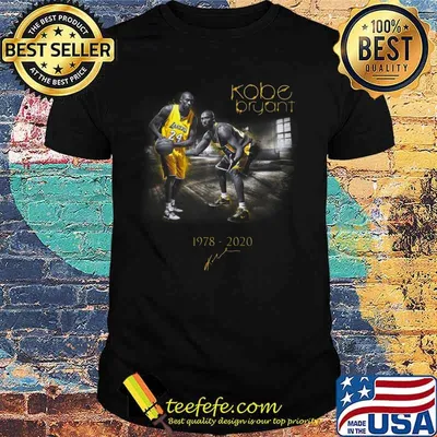 Kobe bryant 1978 2020 signature shirt