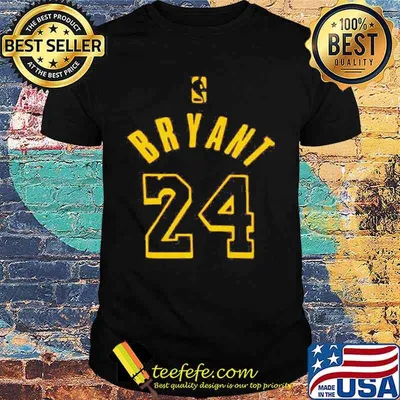 Kobe bryant 24 nba basketball player shirt