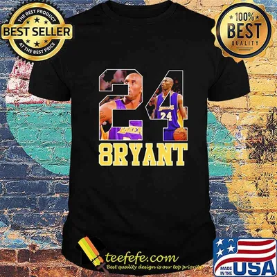 Kobe bryant 24 the man the legend los angeles basketball shirt