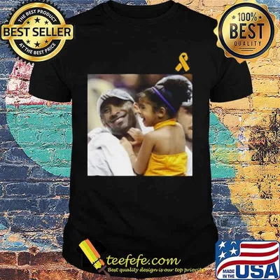 Kobe bryant and daughter mamba forever shirt