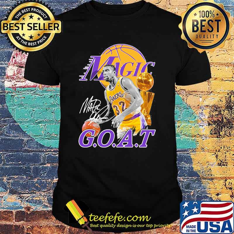 Kobe bryant basketball magic goat signature shirt Kobe bryant basketball magic goat signature shirt
