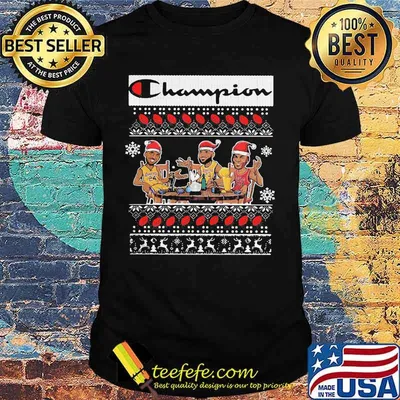 Kobe bryant lebron james michael jordan champions christmas ugly shirt