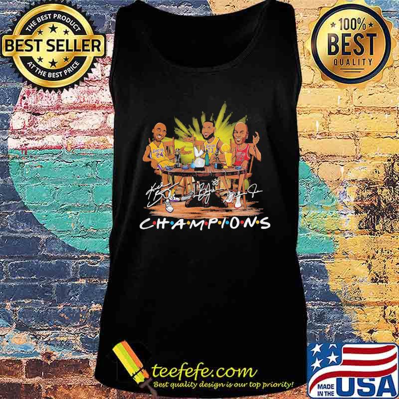 Kobe bryant lebron james michael jordan champions signatures s Tank top Kobe bryant lebron james michael jordan champions signatures s Tank top