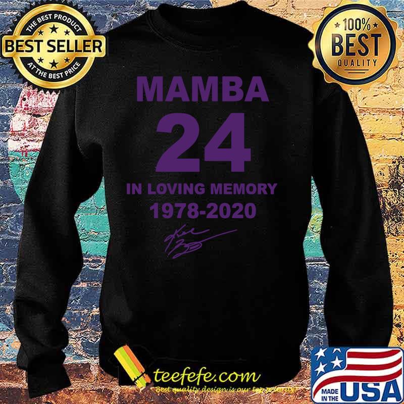 Kobe bryant mamba 24 in loving memory 1978 2020 signature s Sweater Kobe bryant mamba 24 in loving memory 1978 2020 signature s Sweater