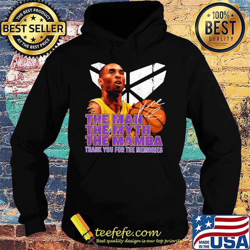 Kobe bryant the man the myth the mambe thank you for the memories signatures s Hoodie Kobe bryant the man the myth the mambe thank you for the memories signatures s Hoodie