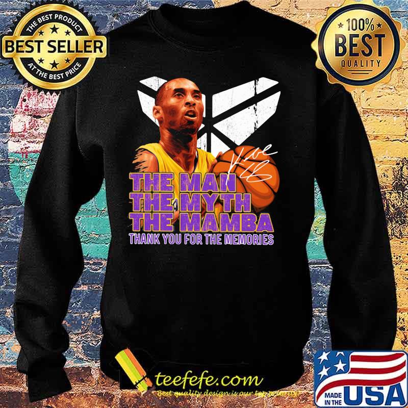 Kobe bryant the man the myth the mambe thank you for the memories signatures s Sweater Kobe bryant the man the myth the mambe thank you for the memories signatures s Sweater
