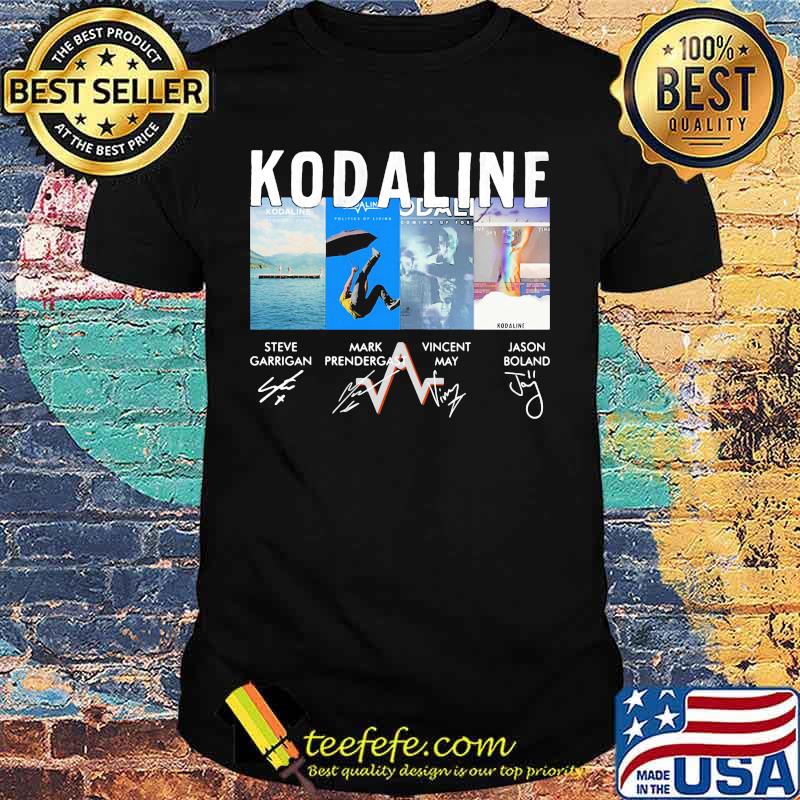 Kodaline band members signatures shirt