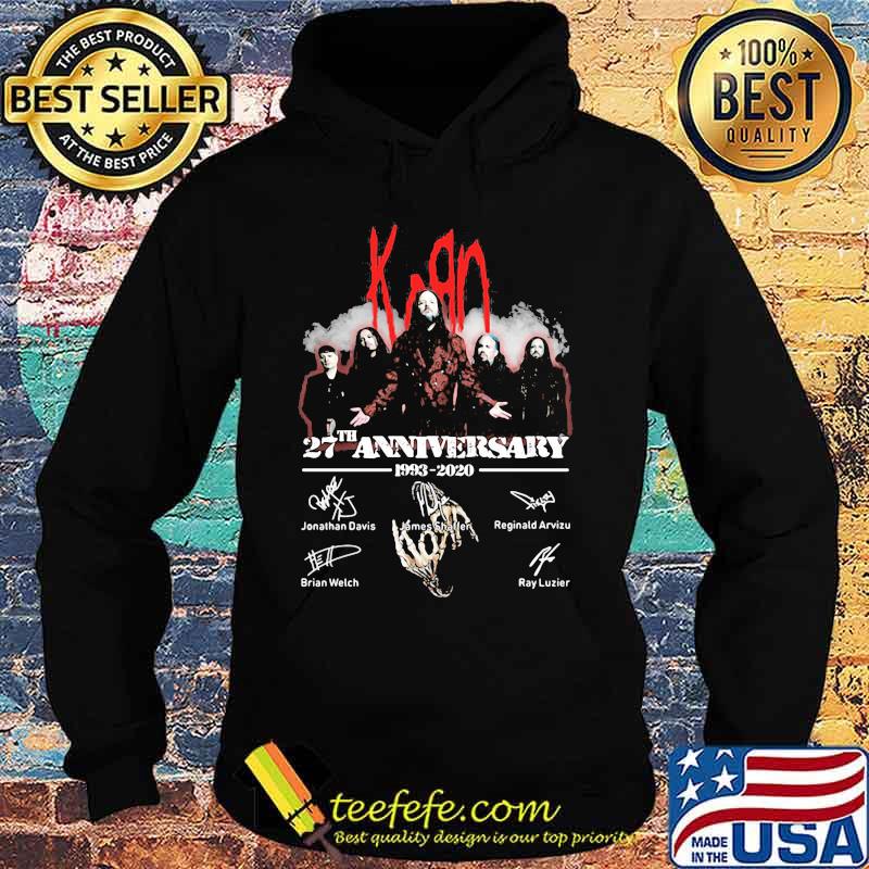 Korn 27th anniversary 1993 2020 members signatures s Hoodie Korn 27th anniversary 1993 2020 members signatures s Hoodie