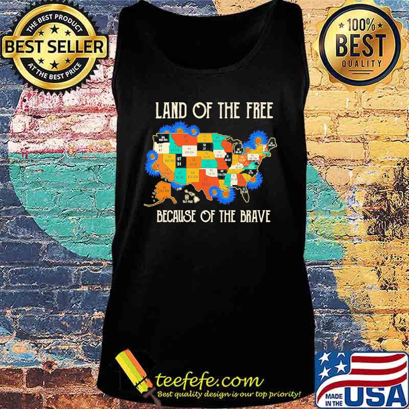 Land of the free home of the brave map covid-19 s Tank top Land of the free home of the brave map covid-19 s Tank top