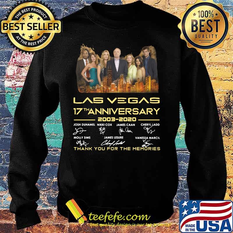 Las vegas 17th anniversary 2003 2020 thank you for the memories signatures s Sweater Las vegas 17th anniversary 2003 2020 thank you for the memories signatures s Sweater