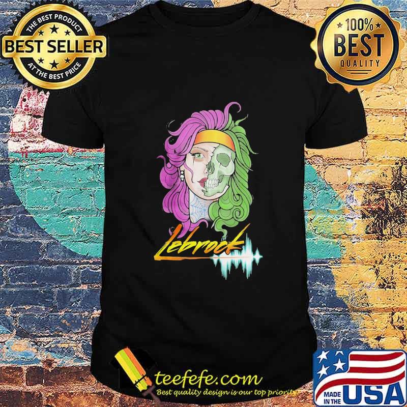 Lebrock band skull woman shirt