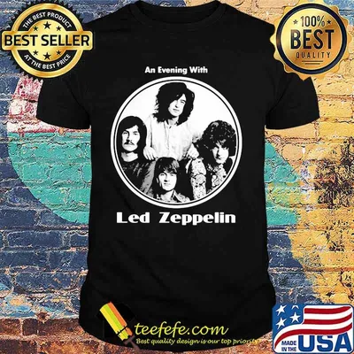 Led zeppelin band an evening with shirt