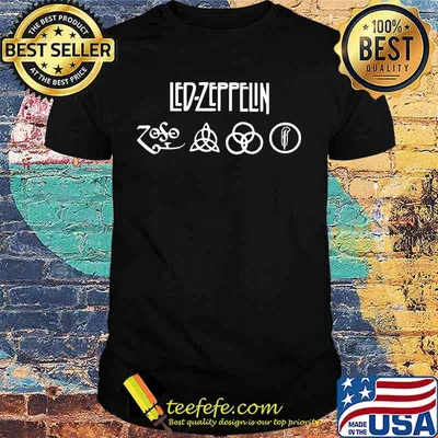 Led zeppelin band logos shirt