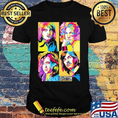 Led zeppelin band members art shirt