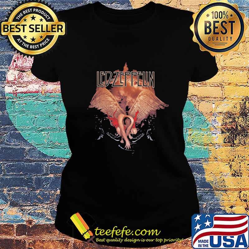 Led zeppelin band men's wings 2011 tour s Ladies tee Led zeppelin band men's wings 2011 tour s Ladies tee
