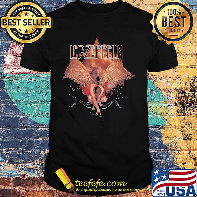 Led zeppelin band men's wings 2011 tour shirt
