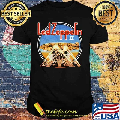 Led zeppelin band t paita ii shirt