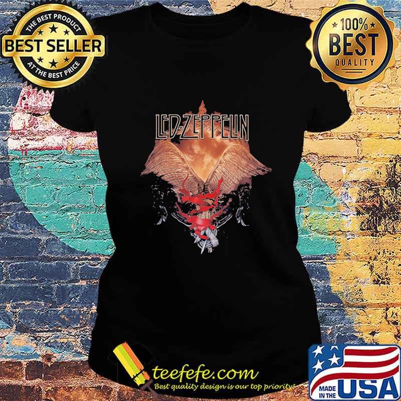 Led zeppelin band wings 2011 tour slim s Ladies tee Led zeppelin band wings 2011 tour slim s Ladies tee