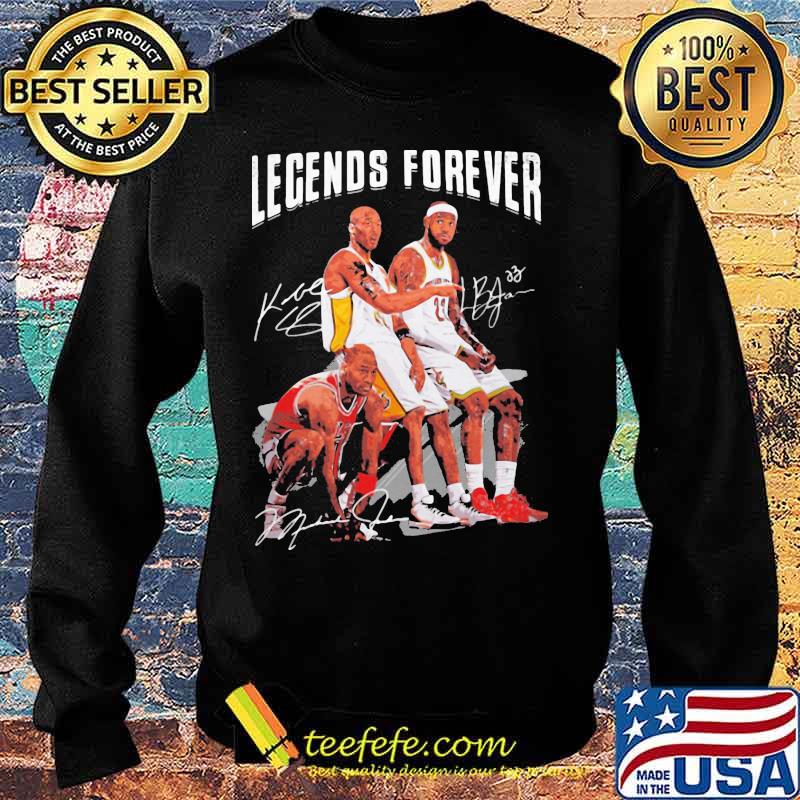 Legends forever kobe bryant lebron james and michael jordan signatures s Sweater Legends forever kobe bryant lebron james and michael jordan signatures s Sweater
