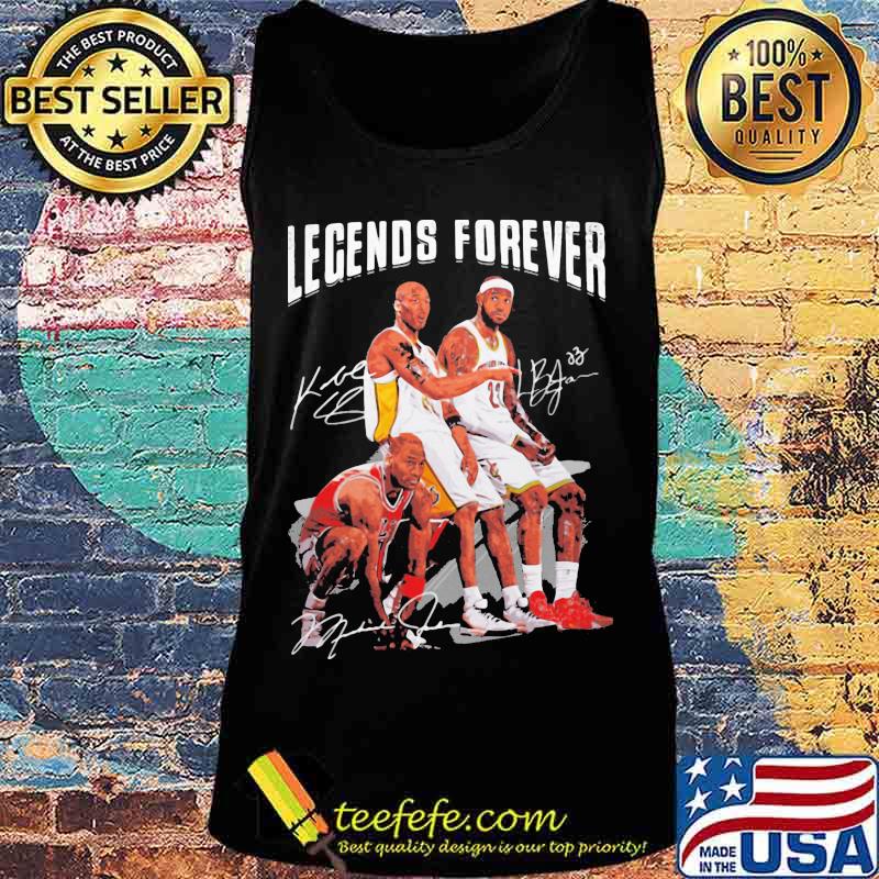 Legends forever kobe bryant lebron james and michael jordan signatures s Tank top Legends forever kobe bryant lebron james and michael jordan signatures s Tank top