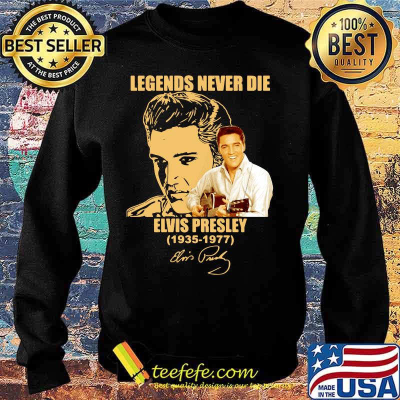 Legends never die elvis presley 1935 1977 signature s Sweater Legends never die elvis presley 1935 1977 signature s Sweater