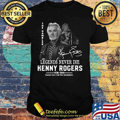 Legends never die kenny rogers 1938 2020 thank you for the memories signature shirt