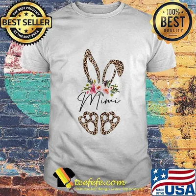 Leopard Bunny Mimi Easter Day Rabbit Eggs Flower Floral Shirt