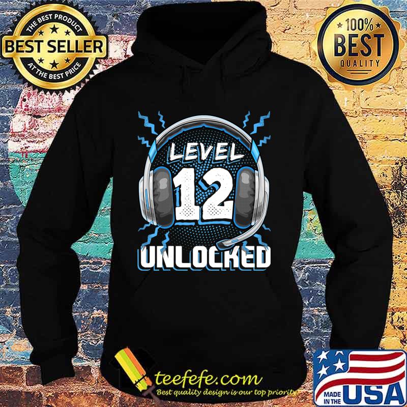 Level 12 Unlocked Video Game 12th Birthday PC Gaming Gift T-Shirt Hoodie Level 12 Unlocked Video Game 12th Birthday PC Gaming Gift T-Shirt Hoodie