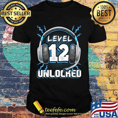 Level 12 Unlocked Video Game 12th Birthday PC Gaming Gift T-Shirt