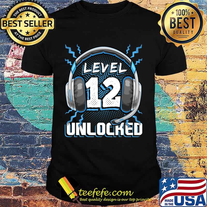 Level 12 Unlocked Video Game 12th Birthday PC Gaming Gift T-Shirt